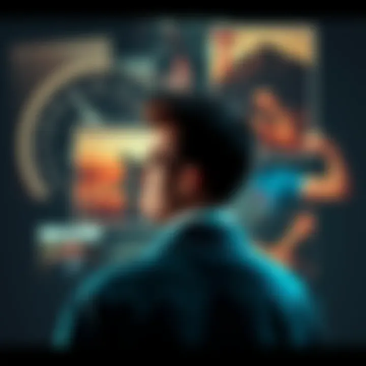 A person reflecting on their struggles and successes in achieving self-discipline, surrounded by images of old habits and new goals.