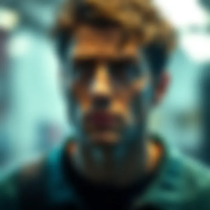 Justin with a worried expression, reflecting on his health status