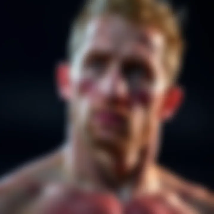 Justin Gaethje showing a concerning Staph infection wound on his neck, looking worried about his health and career