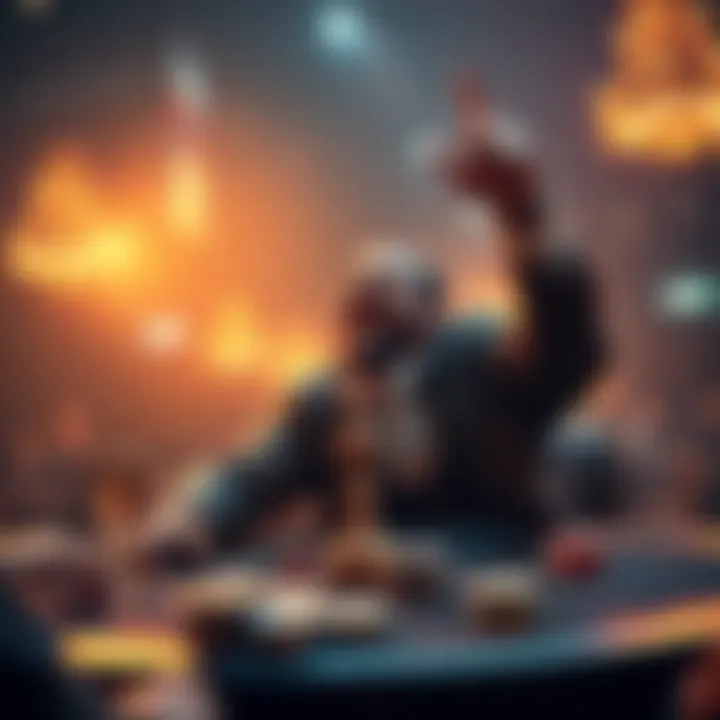 Kabrhel celebrating his victory at the poker table against Zamani