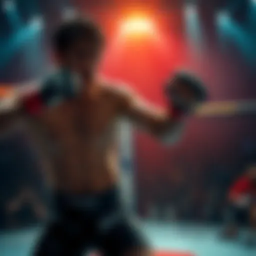 Kamaru fighting in the Octagon, showcasing his skills and techniques during a match