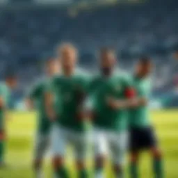 Players from Kap Verde and Saudi Arabia on the field for their World Cup match