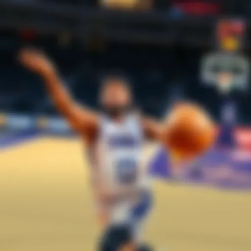 Karl-Anthony Towns Passes Ball Karl-Anthony Towns making a pass during a basketball game, focusing on his assist statistics