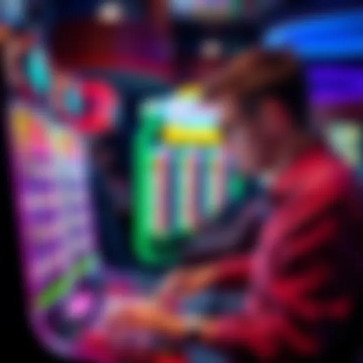 A person analyzing Keno and Plinko strategies with a budget of $20 to $50, looking at a game board and planning their moves.