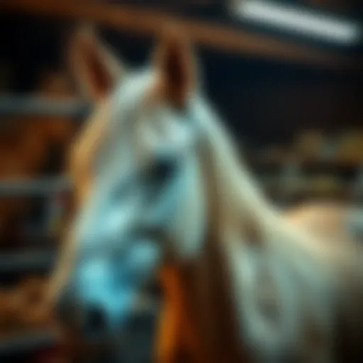 A vintage photo of a horse believed to be Kentucky Blonde found in a thrift store