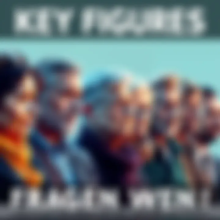 Key Figures in Current Events A lineup of diverse individuals representing key players in recent news, emphasizing their roles and influences.