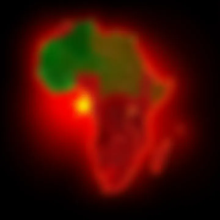 A map of Africa with Morocco highlighted, symbolizing the announcement of Morocco as the King of Africa