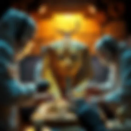 Archaeologists examining artifacts found in King Tut's tomb