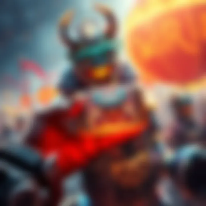 A player holds a Kirin collectible, showcasing its increase in value with a vibrant background of community forum highlights.