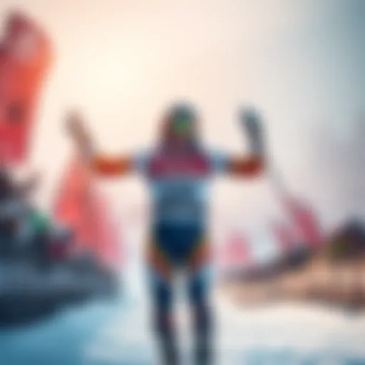 Klaebo crosses the finish line in first place at a Ski World Cup event, celebrating his victory with a smile.