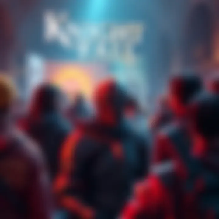 A group of people discussing Knight Fall trends in an online forum setting, sharing their thoughts and excitement about the game.