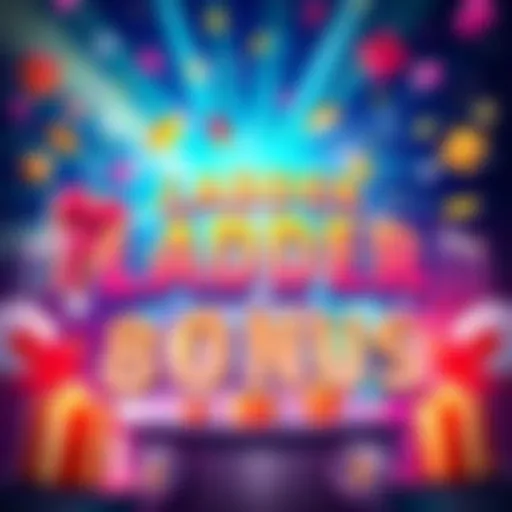 A colorful graphic showcasing the concept of the Ladder Bonus with rewards and excitement in the air.