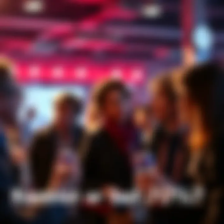 A group of people discussing the availability of the Ladder-Bonus at 70%, with expressions of curiosity and excitement.