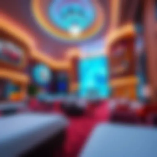 Interior of renovated MGM Grand and NYNY hotels with modern decor