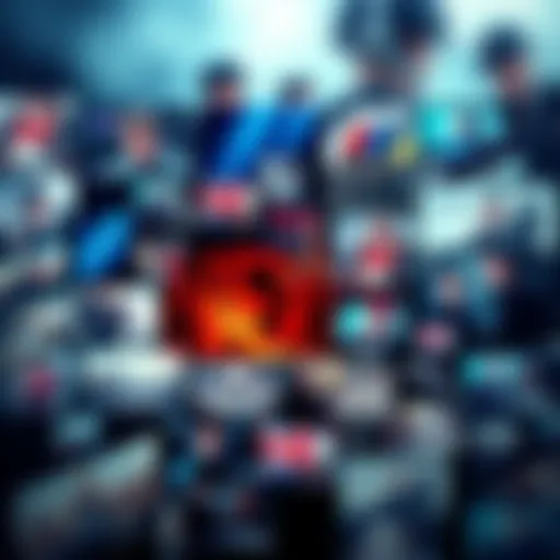 Collage of recent news headlines and images representing major events