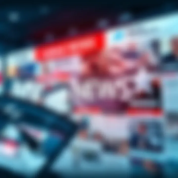 A collage of headlines and news articles highlighting current events