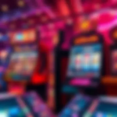 Graphic showing Le Bandit and Fisherman slot machines with colorful symbols and vibrant lights