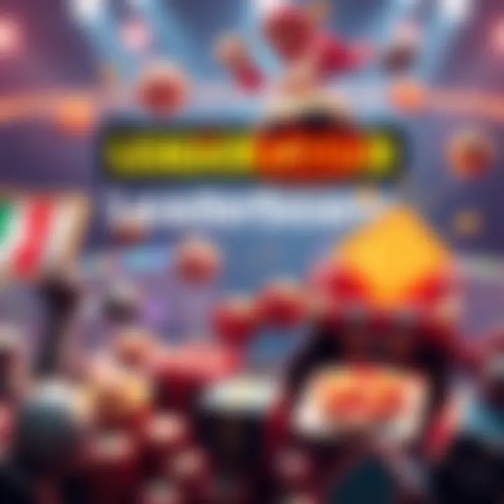 A visual representation of leaderboard bonuses with game elements and rewards