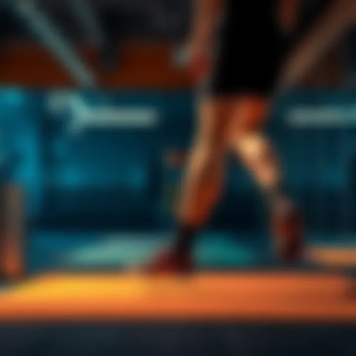 A person doing leg exercises in a gym while staying cool and dry