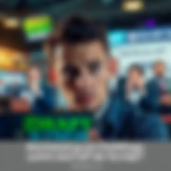 Individual looking at a DraftKings advertisement with a worried expression, contemplating the effects of gambling addiction