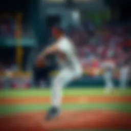Libertore prepares to pitch during a baseball game, showcasing his focus and skill on the mound.