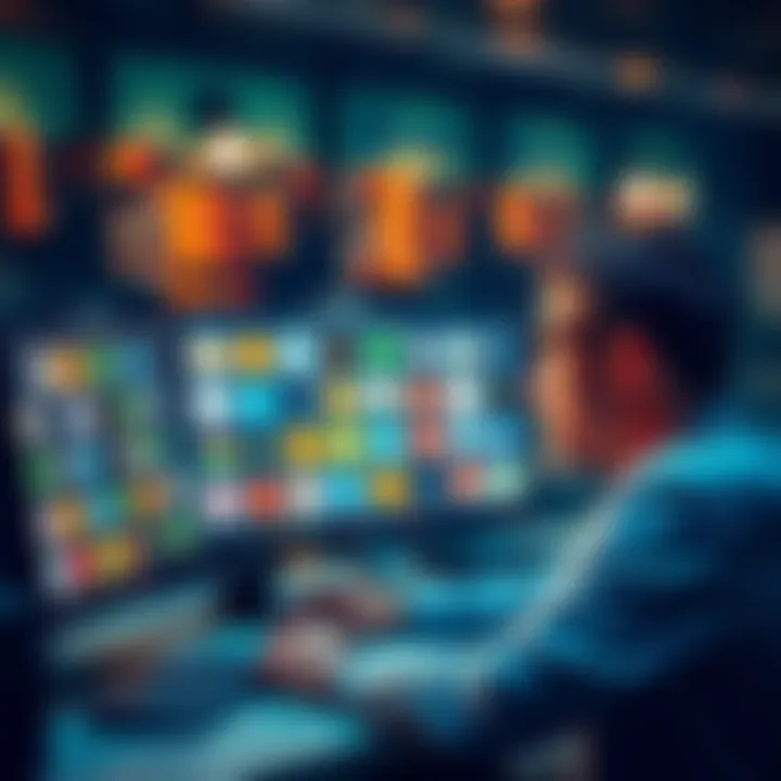 Licensed Sweepstakes Broker 2025 A professional person managing sweepstakes on a computer with 50 platform icons displayed