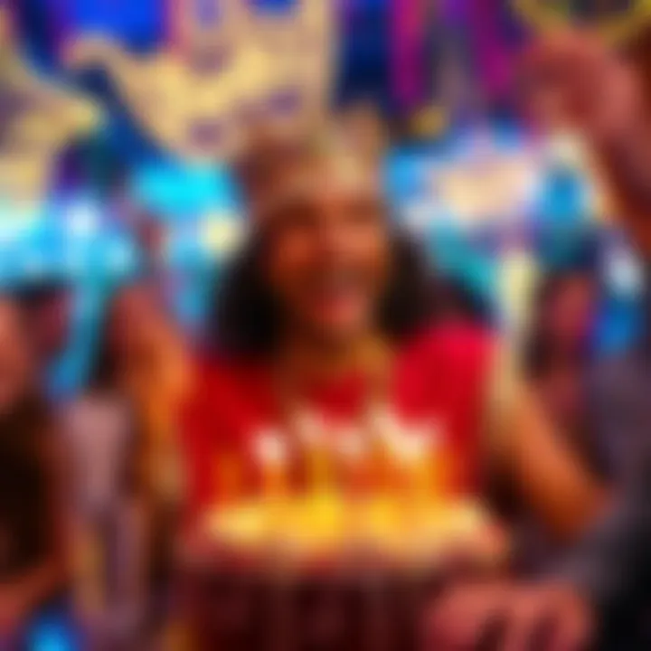 Limbo-King celebrating birthday Bathob, known as the Limbo-King, joyfully celebrating his birthday with friends after winning 10,000 dollars.