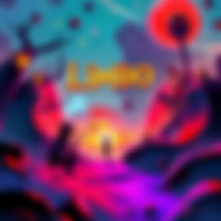 A vibrant scene from Limbo 22,222x featuring players engaged in dynamic gameplay with various challenges and strategic elements.
