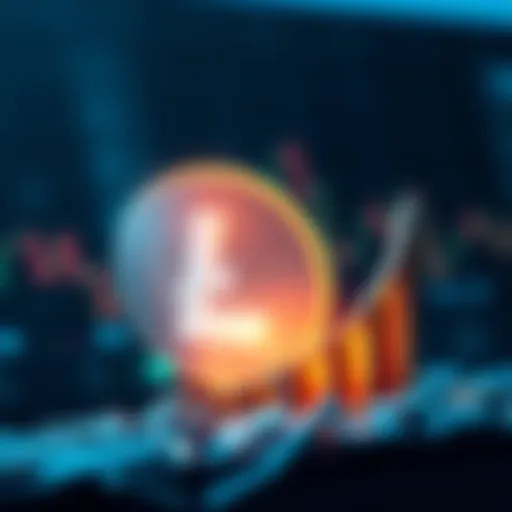 A graphic showing the Litecoin logo with a rising dollar sign, illustrating the increase in redemption minimum amounts.