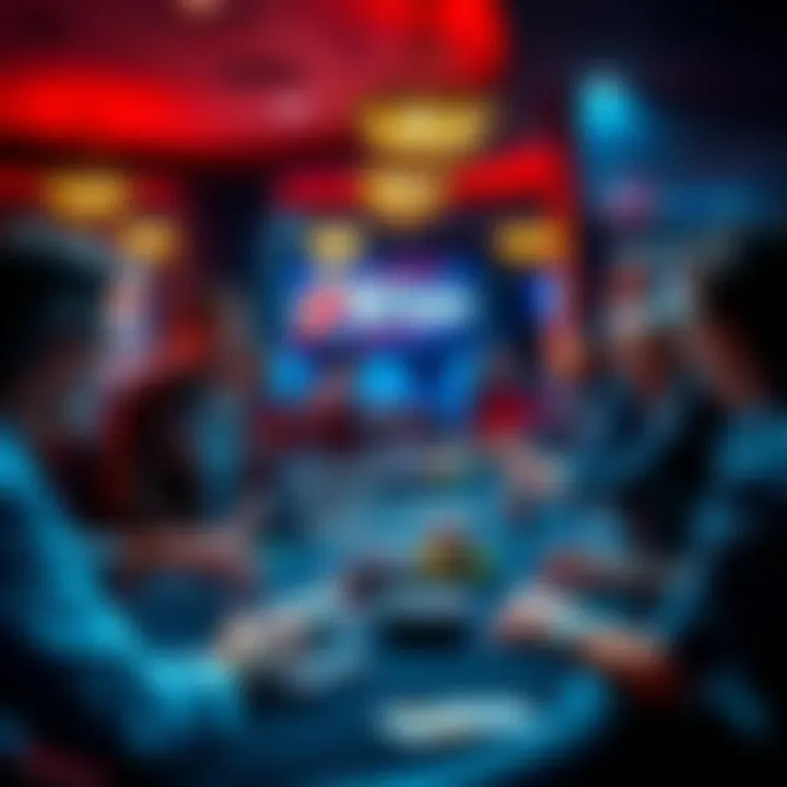 A live dealer at a gaming table with players participating online, showcasing an engaging casino atmosphere.