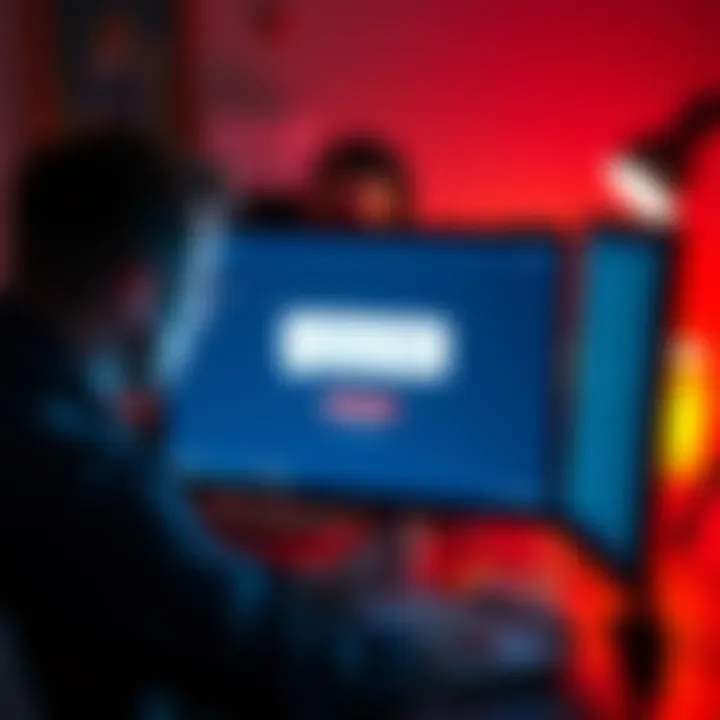 A frustrated person trying to use a live chat service on a computer, showing a loading screen