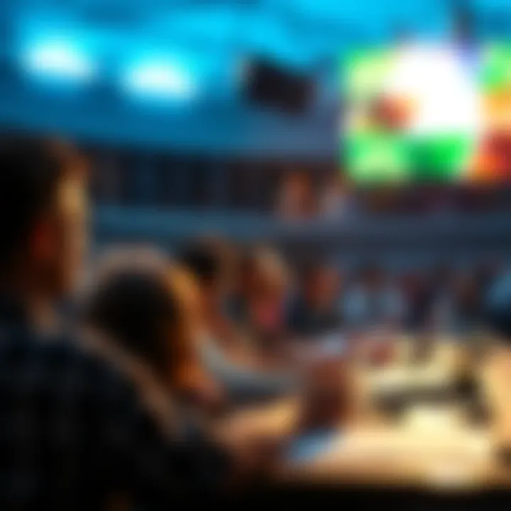 A graphic showing a live tutorial session with participants learning betting strategies using PickFinder analysis tools