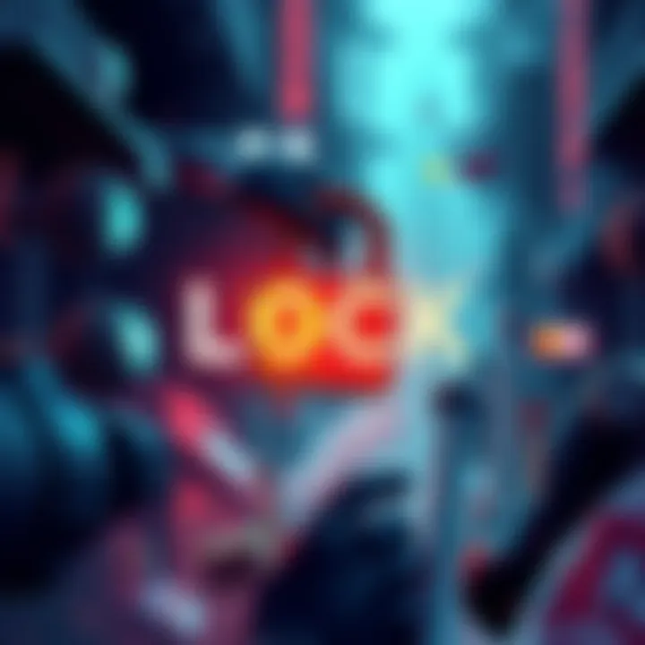 Lock Game Overview An illustration showing various game elements and strategies related to Lock, emphasizing its role in modern gaming culture.