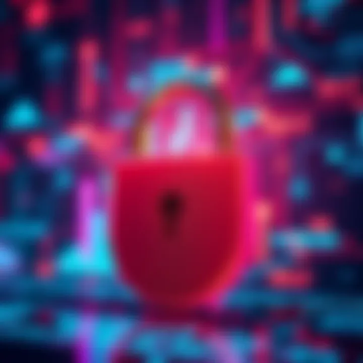 A padlock symbolizing protection of personal information and privacy