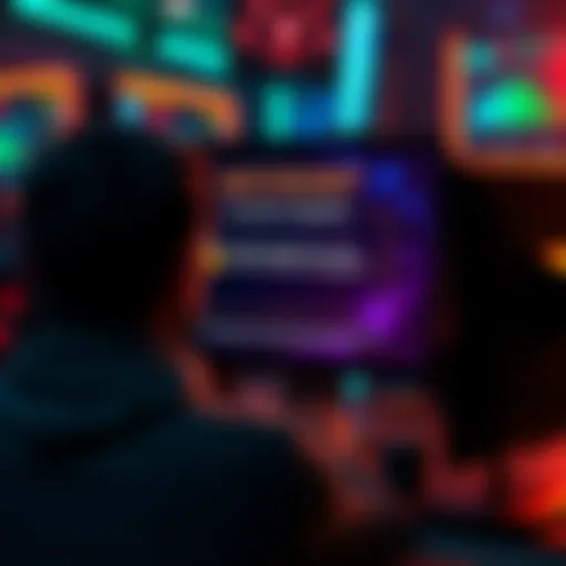 A frustrated poker player looking at a computer screen showing an account locked message after winning big on Pure Poker