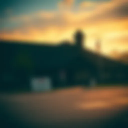 The exterior of The Lodge Round Rock with a closed sign and empty parking lot.