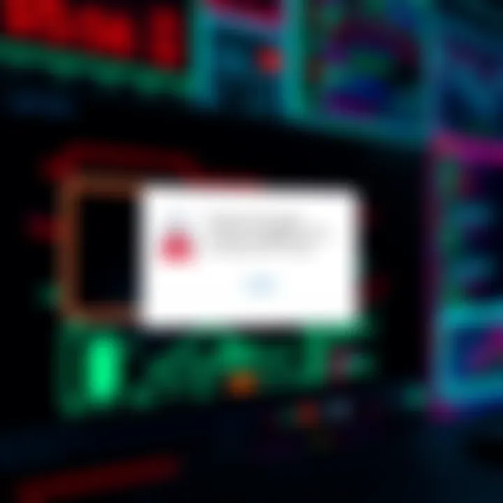 A screen showing a login error message with a $15 tip notification in the background