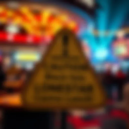 A caution sign about Lonestar Casino with text warning about blacklisting due to unfair practices.