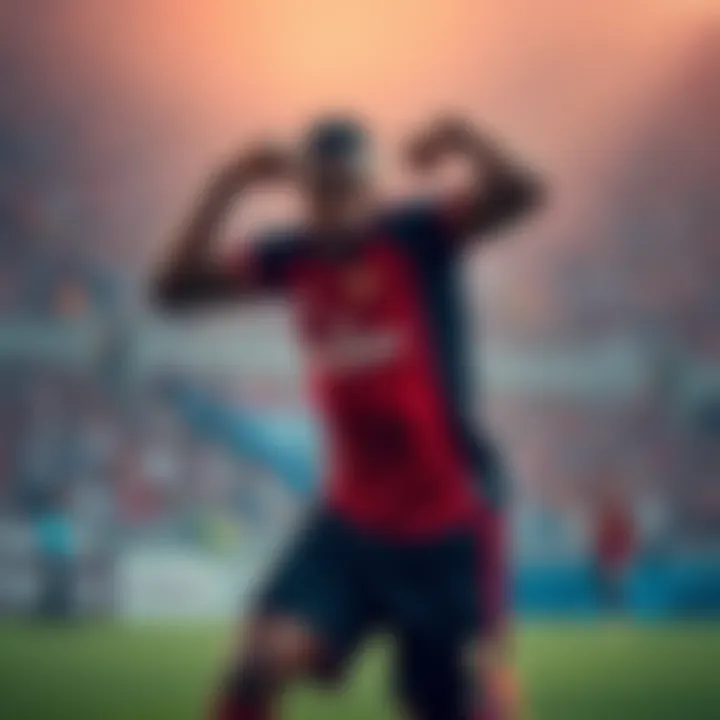 Losene Keita showing strength in a sports setting