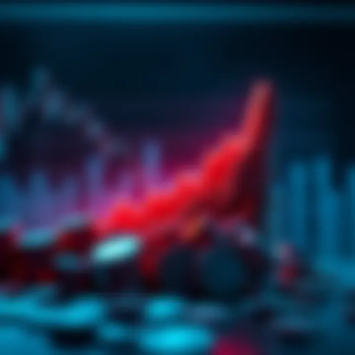 Loss of Money A graph showing a steep decline in money, illustrating a dramatic loss of earnings after a brief spike in profits.