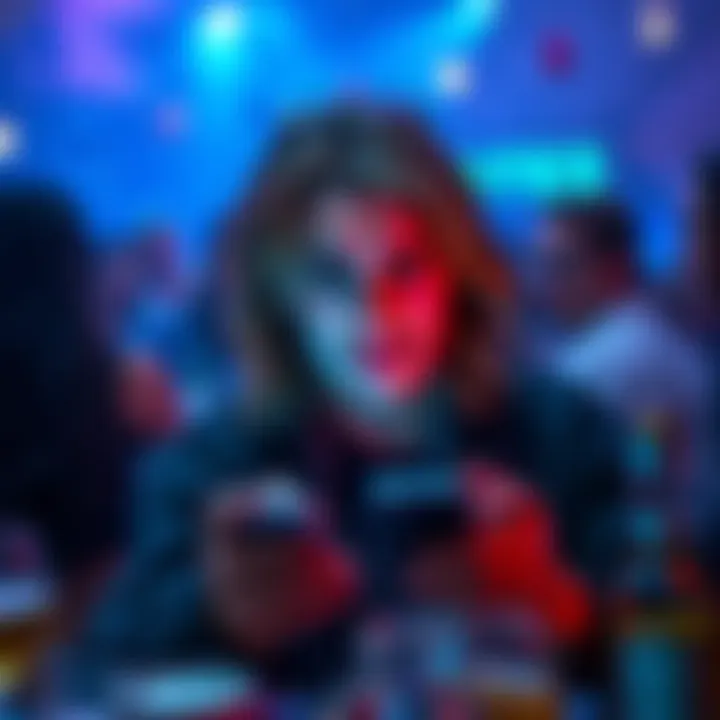 Lost phone at a party A person looking upset while searching for their lost phone at a party, contemplating a financial loss.