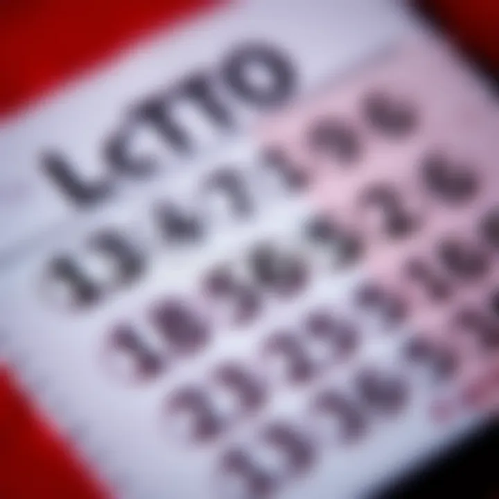 A close-up of a lottery ticket showing low numbers selected by a player, symbolizing strategies to increase winning chances.