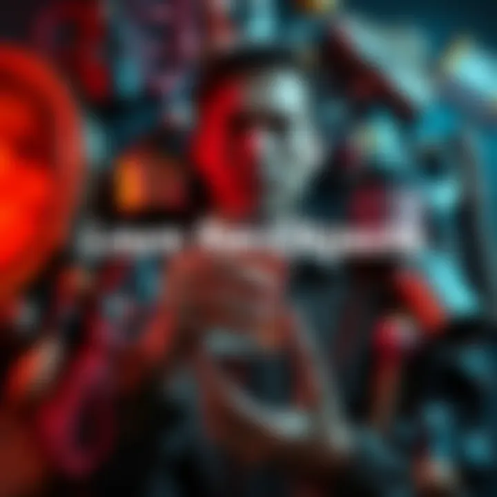 Love for Objects A person holding a cherished item, surrounded by various beloved belongings that represent their personality and hobbies.