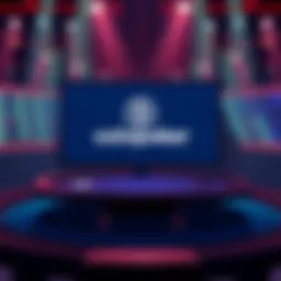 Low Player Activity on Coinpoker An illustration showing an empty online poker table with a computer screen displaying the Coinpoker logo, indicating low player participation.