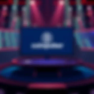 Low Player Activity on Coinpoker An illustration showing an empty online poker table with a computer screen displaying the Coinpoker logo, indicating low player participation.