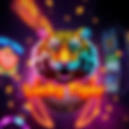 Logo of the Lucky Tiger game with vibrant colors and design