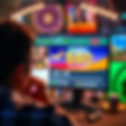 A person looking at a computer screen showing a casino website with a highlighted $80 deposit requirement, looking puzzled