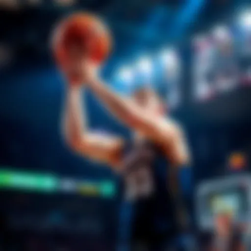 Luka Doncic in action, shooting a basketball during a game, focused and determined