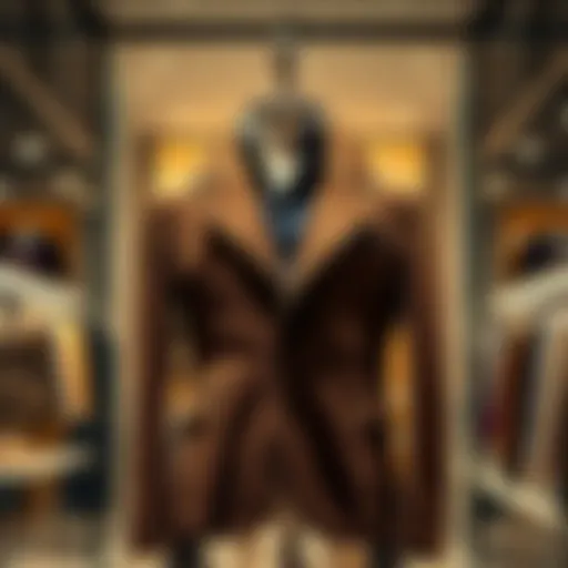 A high-quality luxury jacket showcased on a mannequin with elegant styling and a refined look.