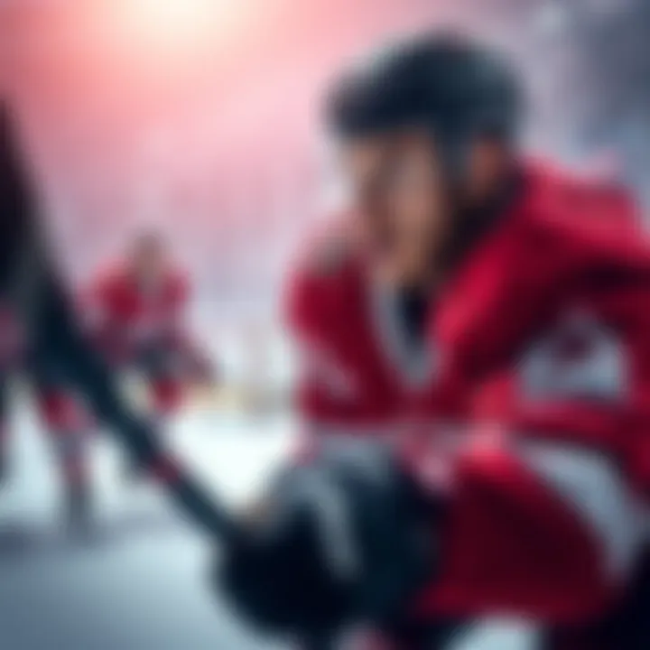 Mackinnon ready to lead team Mackinnon on the ice looking determined, with teammates around him, aiming for victory after losses
